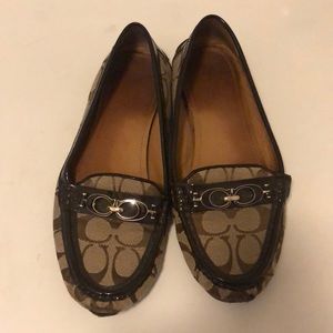 Brown & Tan Coach Loafers sz 7.5 (Fourtuna style)